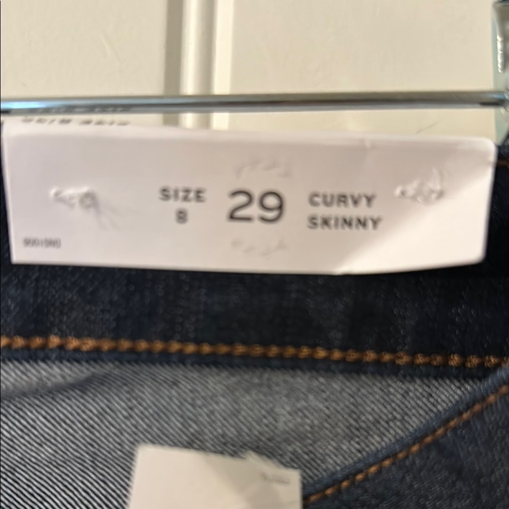 LOFT Dark Blue Straight Leg Jeans - Picture 6 of 7